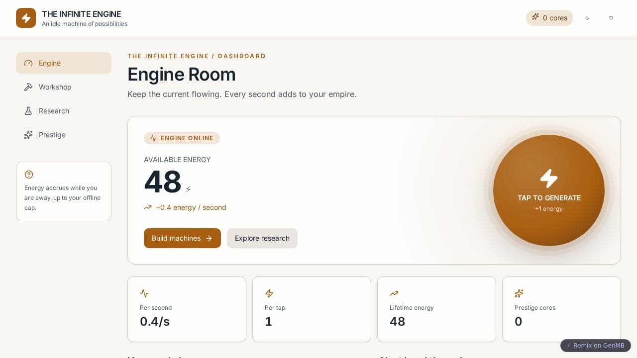 The Infinite Engine