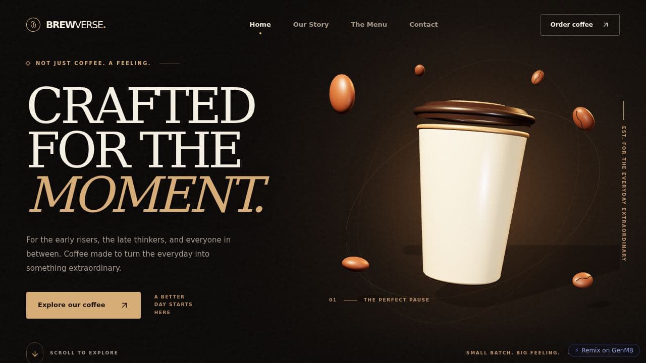 BrewVerse Coffee Experience