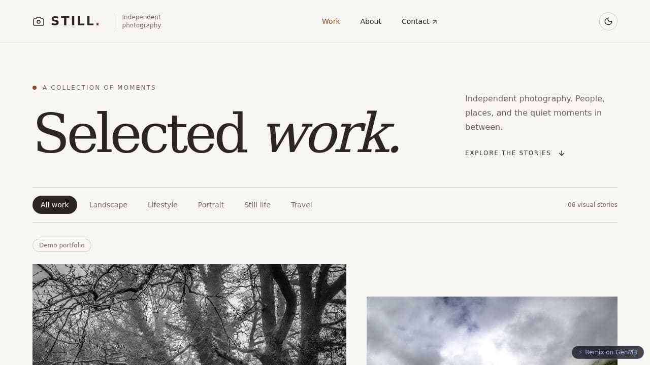 Photographer Portfolio