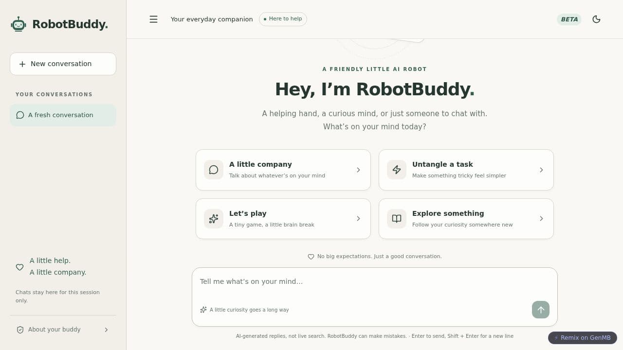 RobotBuddy Companion
