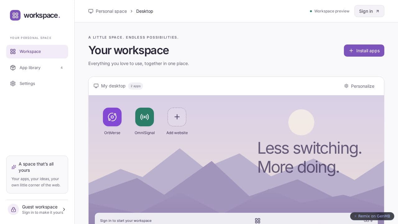 Your Workspace